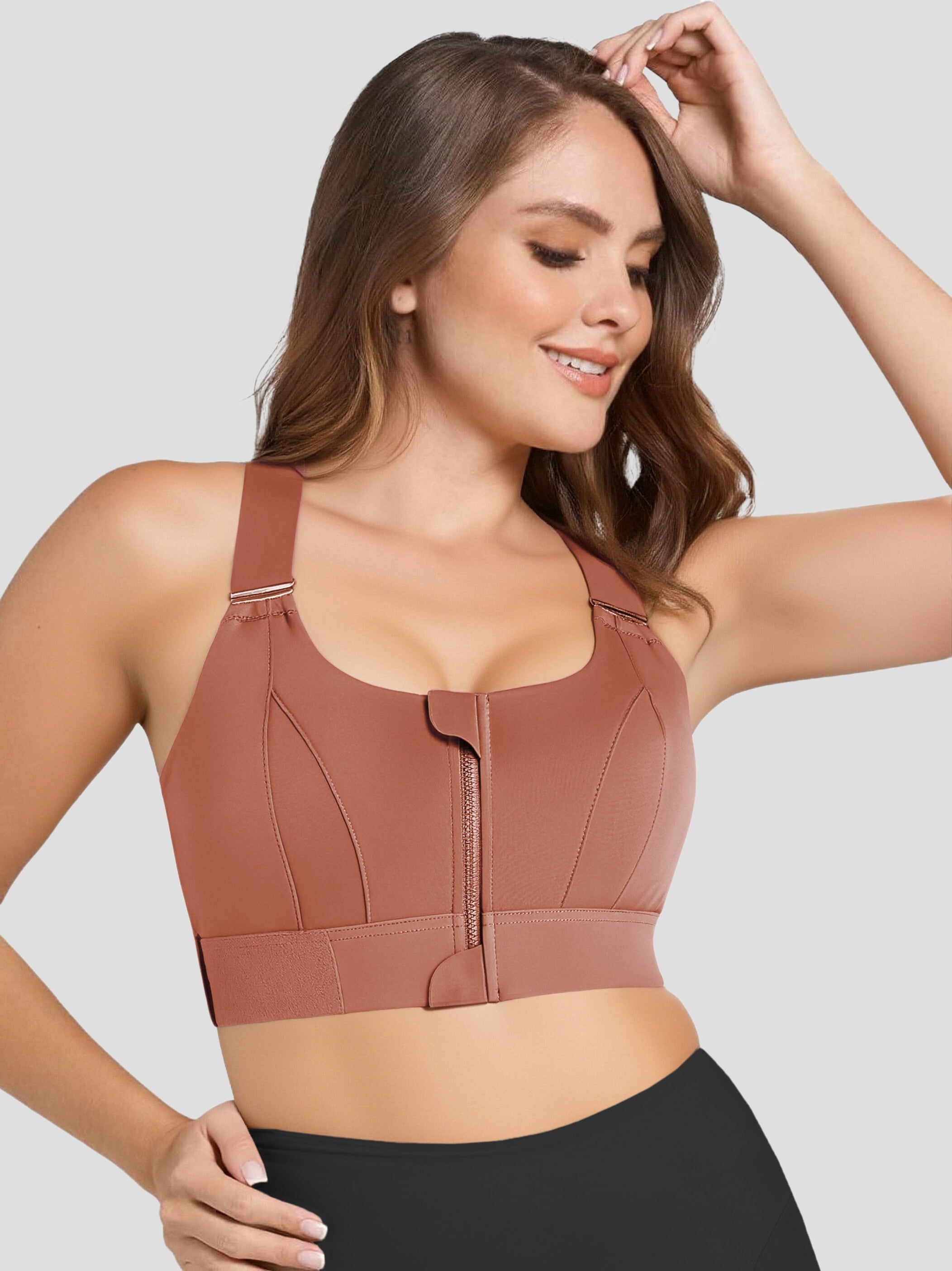 Front Zip Extreme High Support Bra