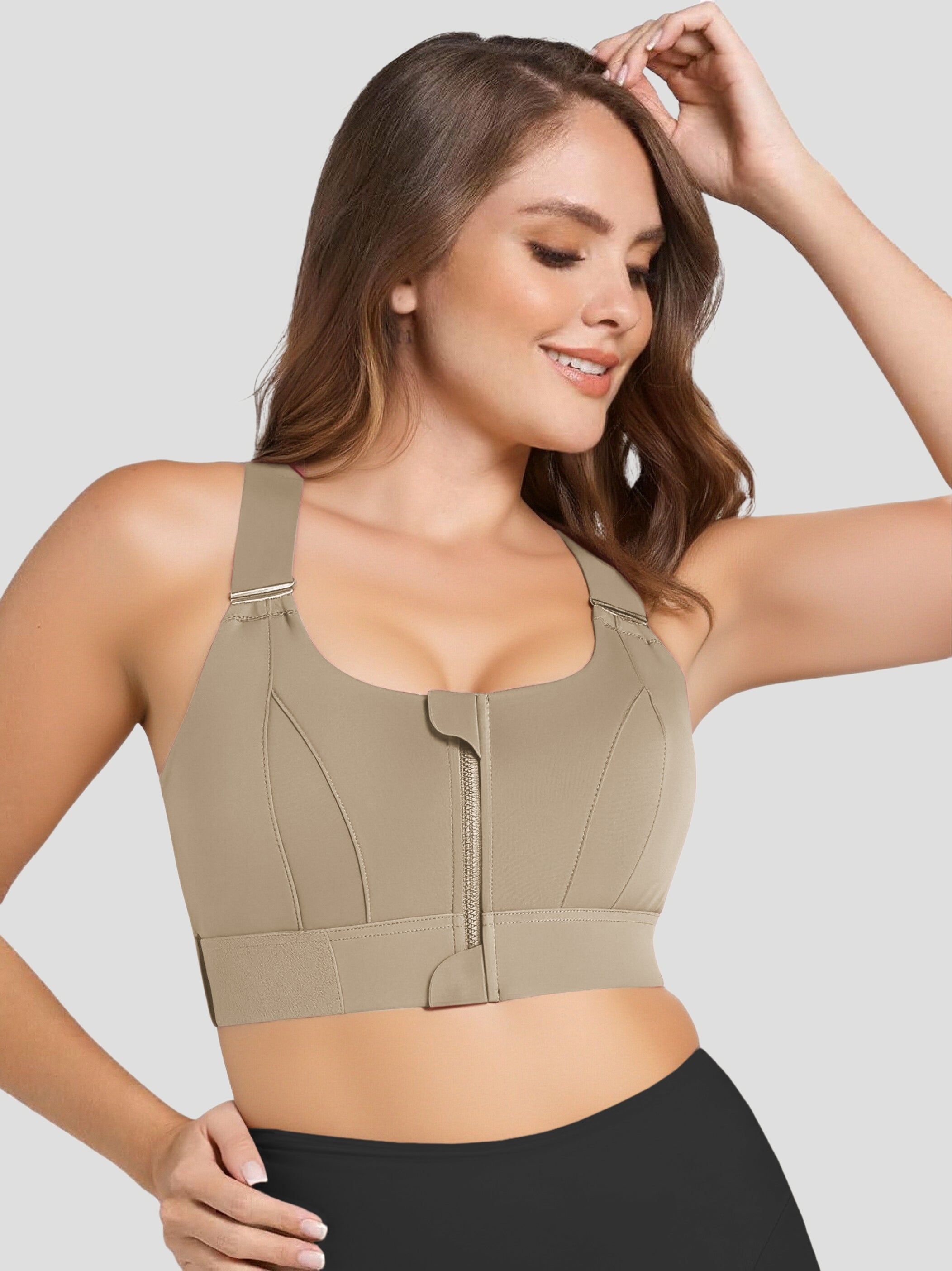 Front Zip Extreme High Support Bra