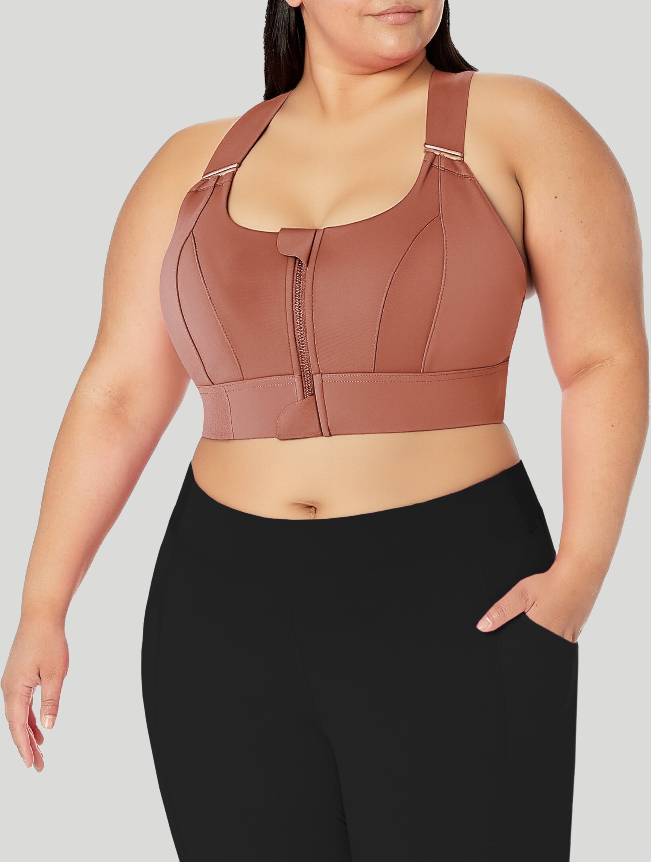 Front Zip Extreme High Support Bra
