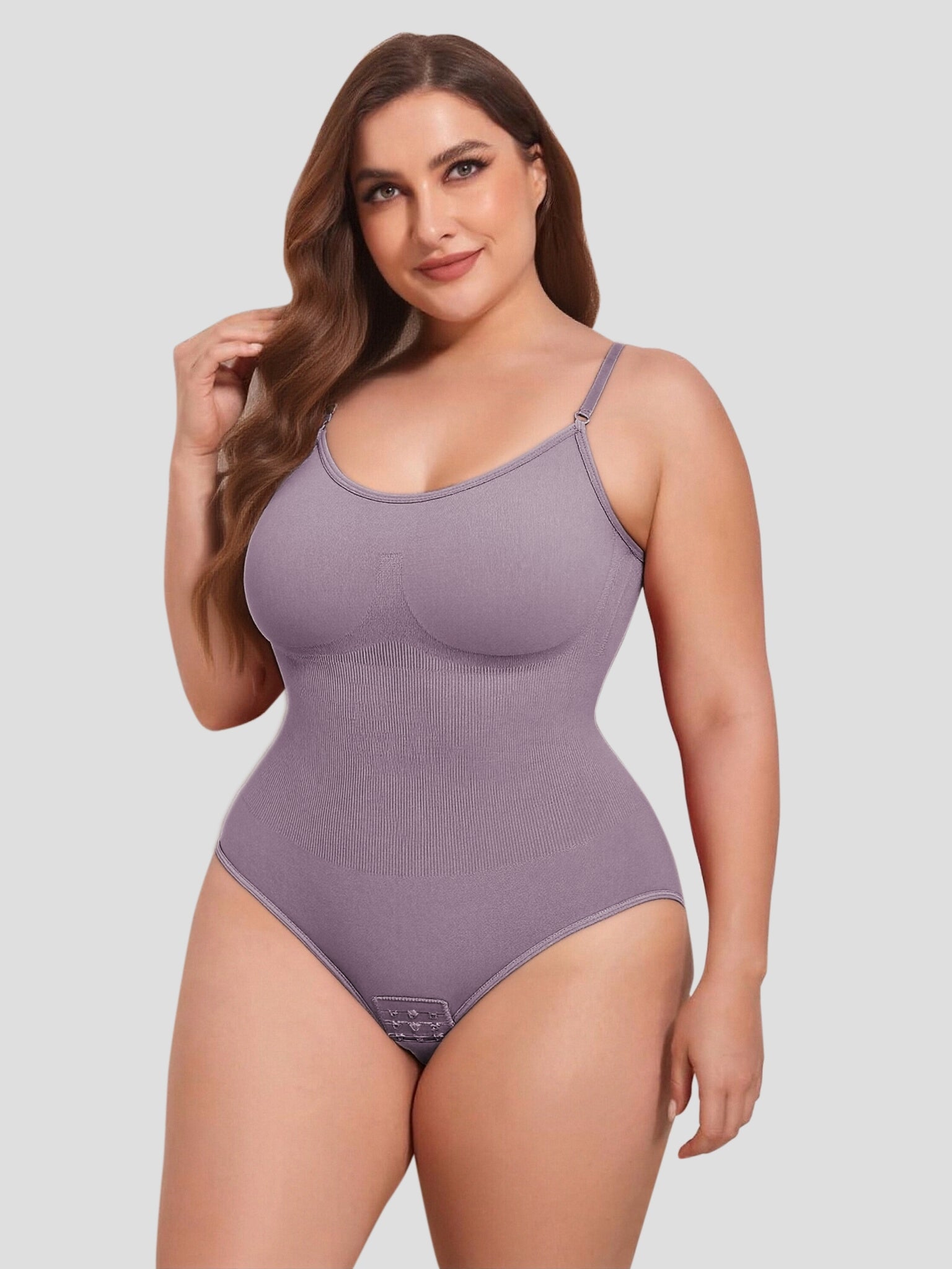Strong seamless tummy control design Triangular Bodysuit