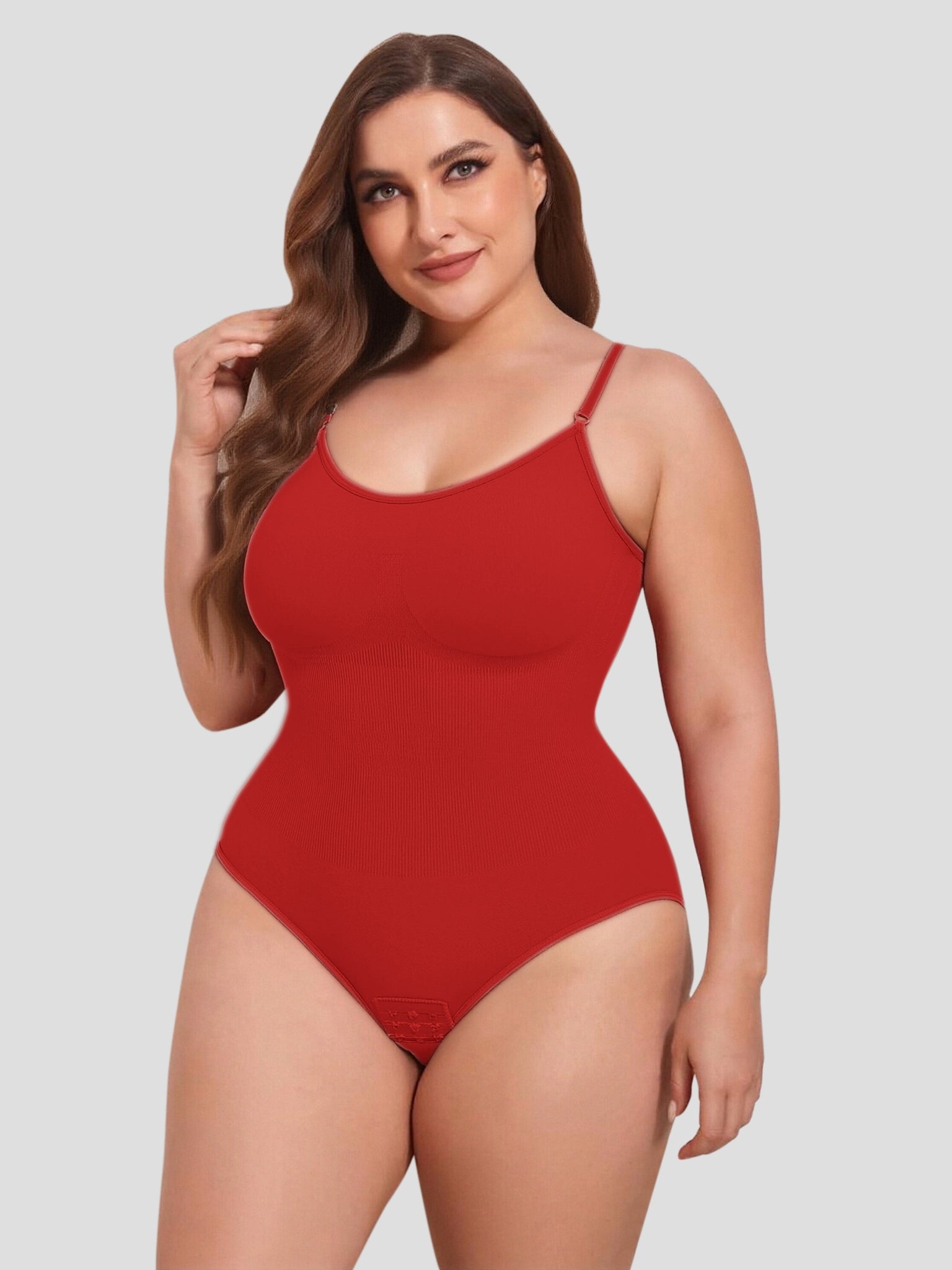 Strong seamless tummy control design Triangular Bodysuit
